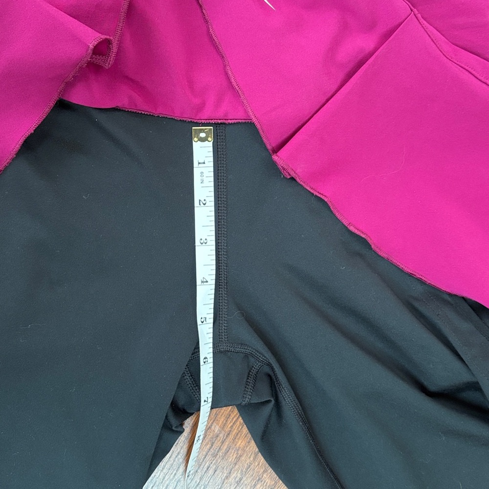 🌥️ Nike Skort/Skirt/Leggings Combo Magenta and Black Medium 🌥️ - Picture 10 of 11
